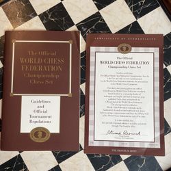 The Official World Chess Federation Champion Chess Set