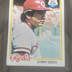 Johnny Bench  Chicago Reds 1978 Topps