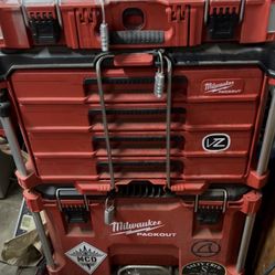 Milwaukee Pack out Stack With Side Tool Holder