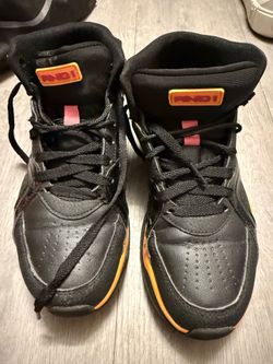 AND 1 Black & Orange Basketball Shoes Size 7.5