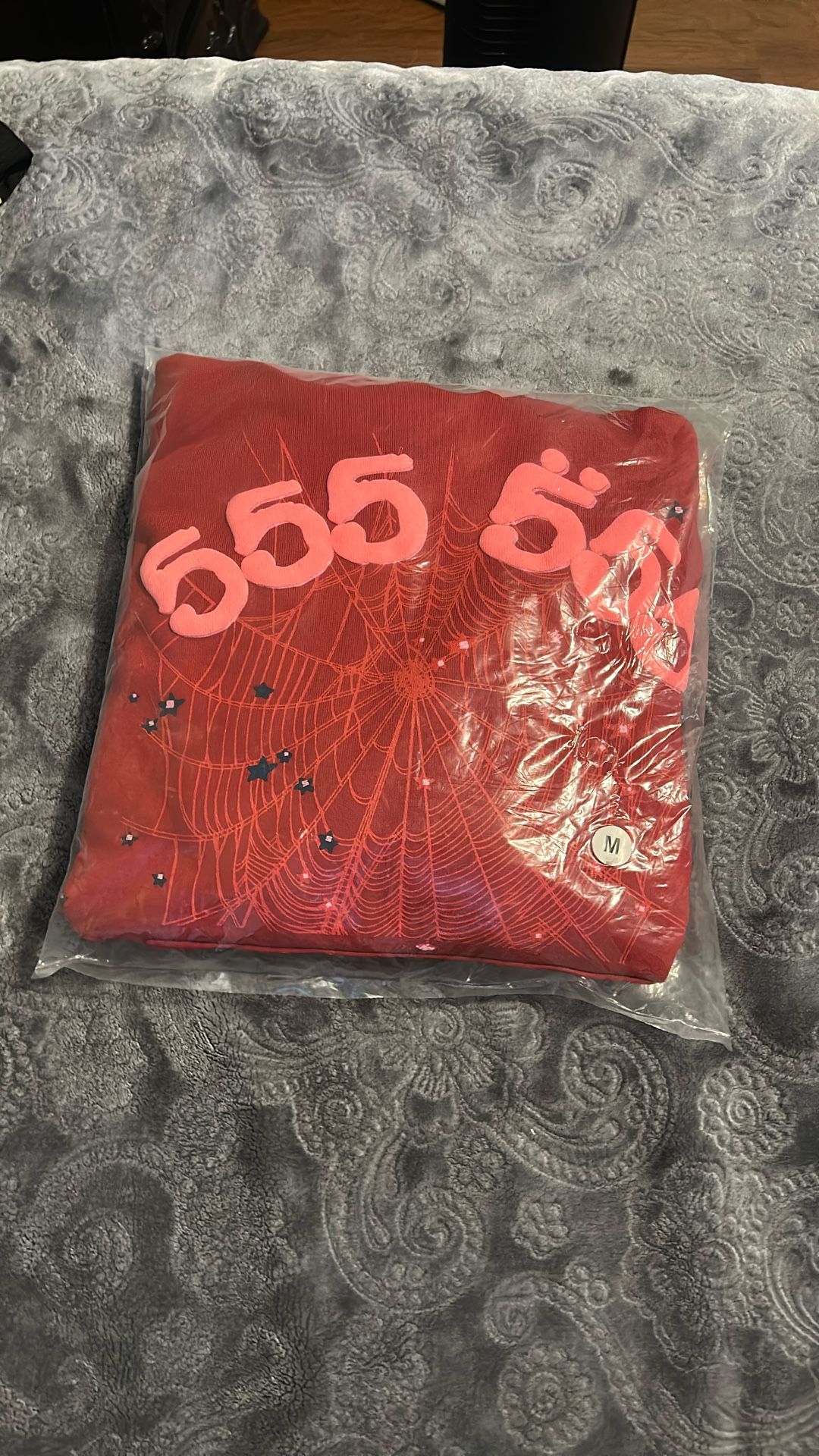 Red 555 Sp5der Hoodie