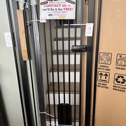 55 inch tall - suspension gate for child pets. 29-33” wide max. Brand new. No tools required