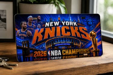 Knicks 2026 NBA Champions License Plate 🏀🔥
