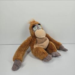 Disney Store Mini Bean Bag KING LOUIE Jungle Book Plush 8" Orangutan Monkey