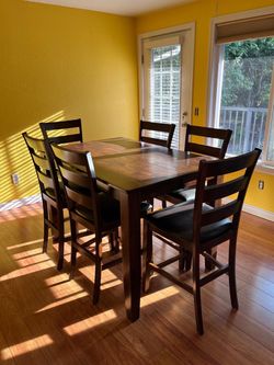 Table and 6 chairs