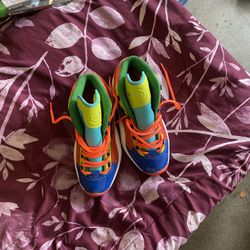 Nike Multicolor Low Top Lace Up Men's Athletic Basketball Sneakers