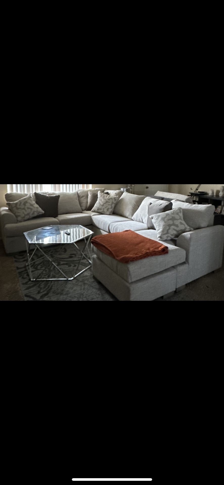 Large Comfy Couches Grey/tan