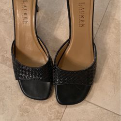 Black Ralph Lauren 2 Inch Heels