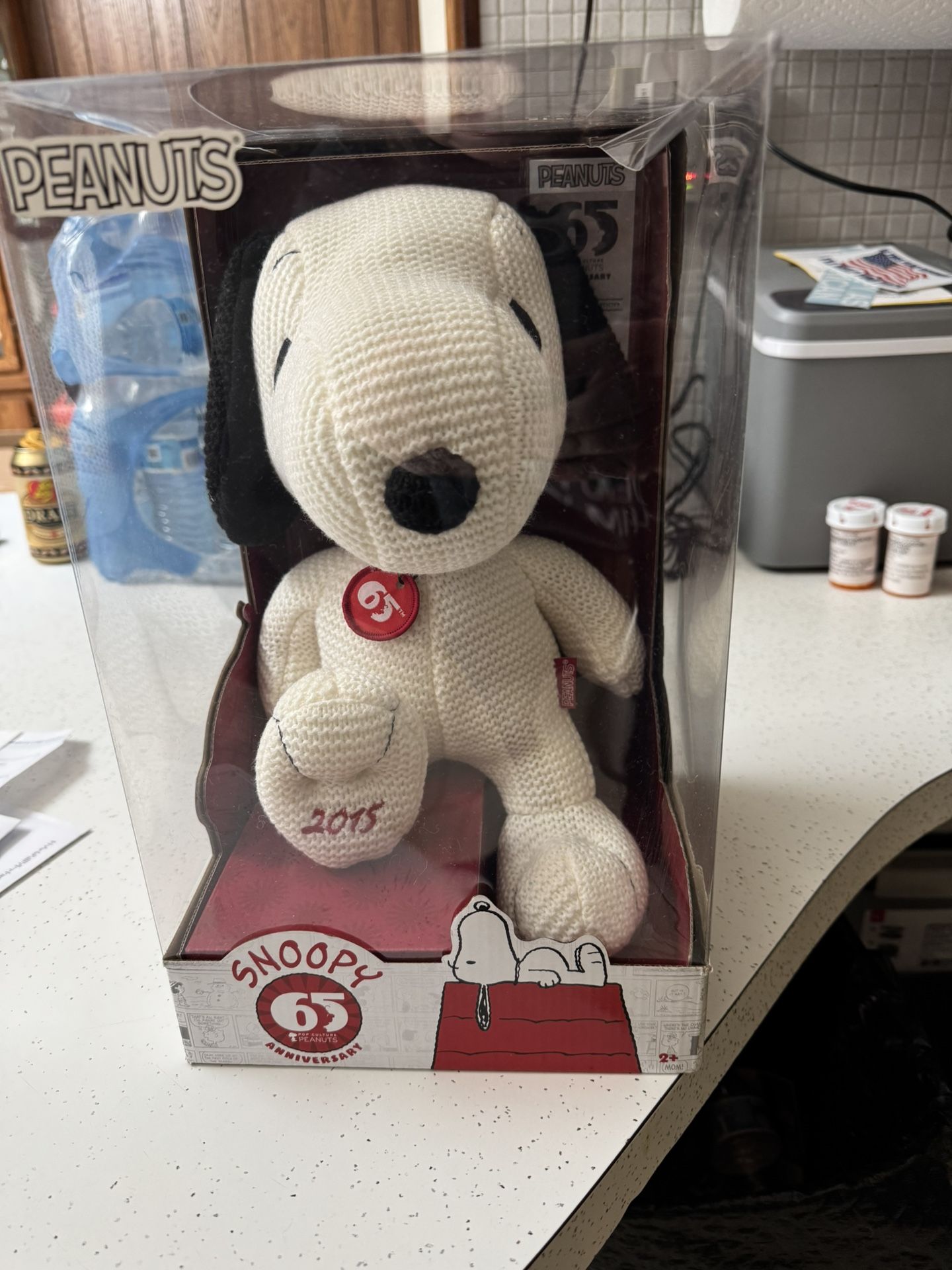 Snoopy 65th Anniversary Commemorative 15” Plush