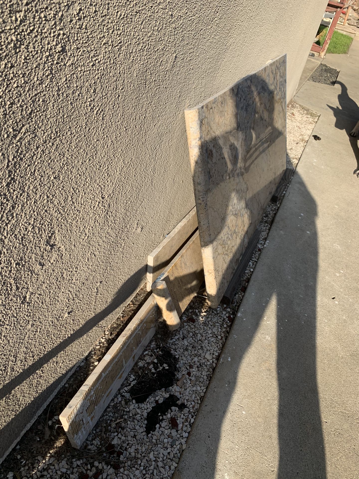 Granite bullnose countertop piece 54 X 26.5 with extra pieces
