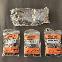 COMBO DE 3 CADENAS PARA MOTOSIERRA Y GUANTES
