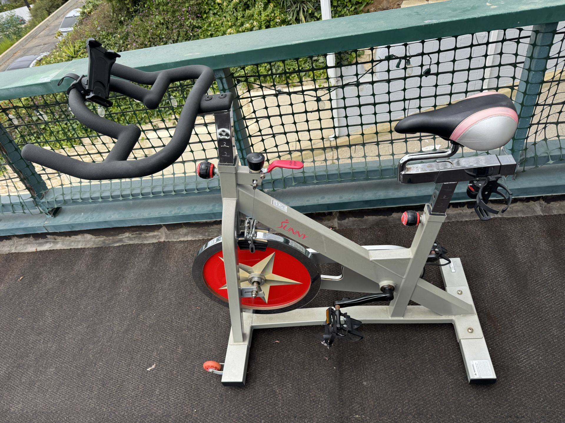 Sunny Health & Fitness Pro Indoor Cycling Bike Gym Equipment