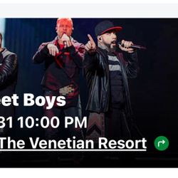 Backstreet Boy Tickets In Vegas 12/31