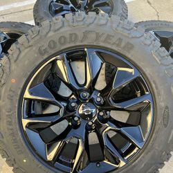 New Chevy Silverado Rims And Tires 20” Oem Factory Wheels Rines Y Llantas Nuevas Fits Silverado Tahoe Avalanche Suburban RST GMC Sierra Yukon 