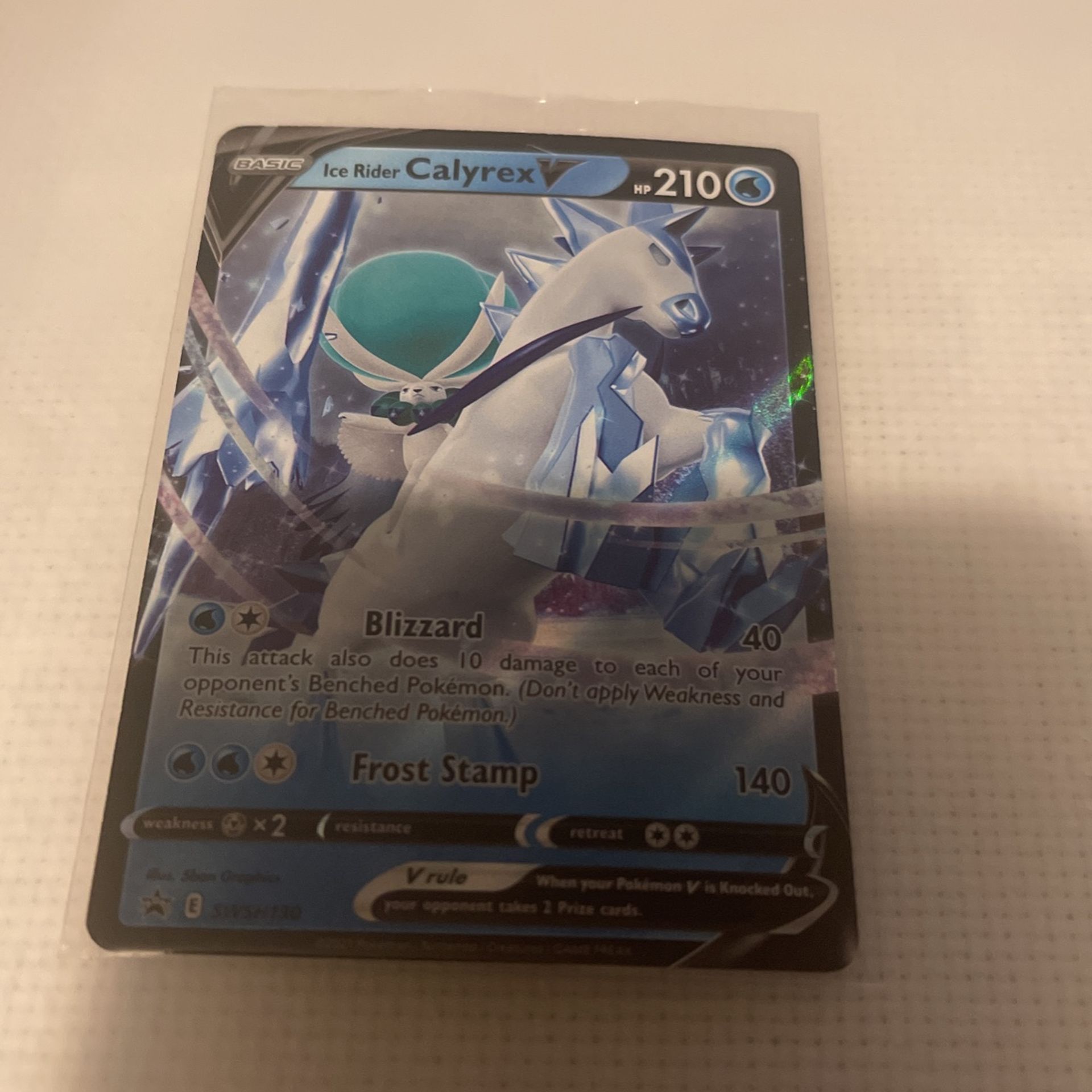 Pokémon Ice Rider Calyrex V Promo SWSH130