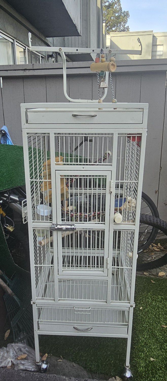 Bird Cage Rolling Stand