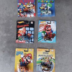 Super Mario Brothers Pop Culture Hot Wheels Set