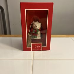 New Lenox Holiday Festive Bear Ornament