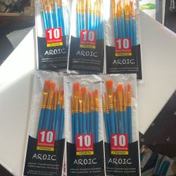 6 Packs Of 10 Paint Brushes 