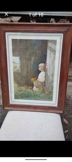 Antique girl picture