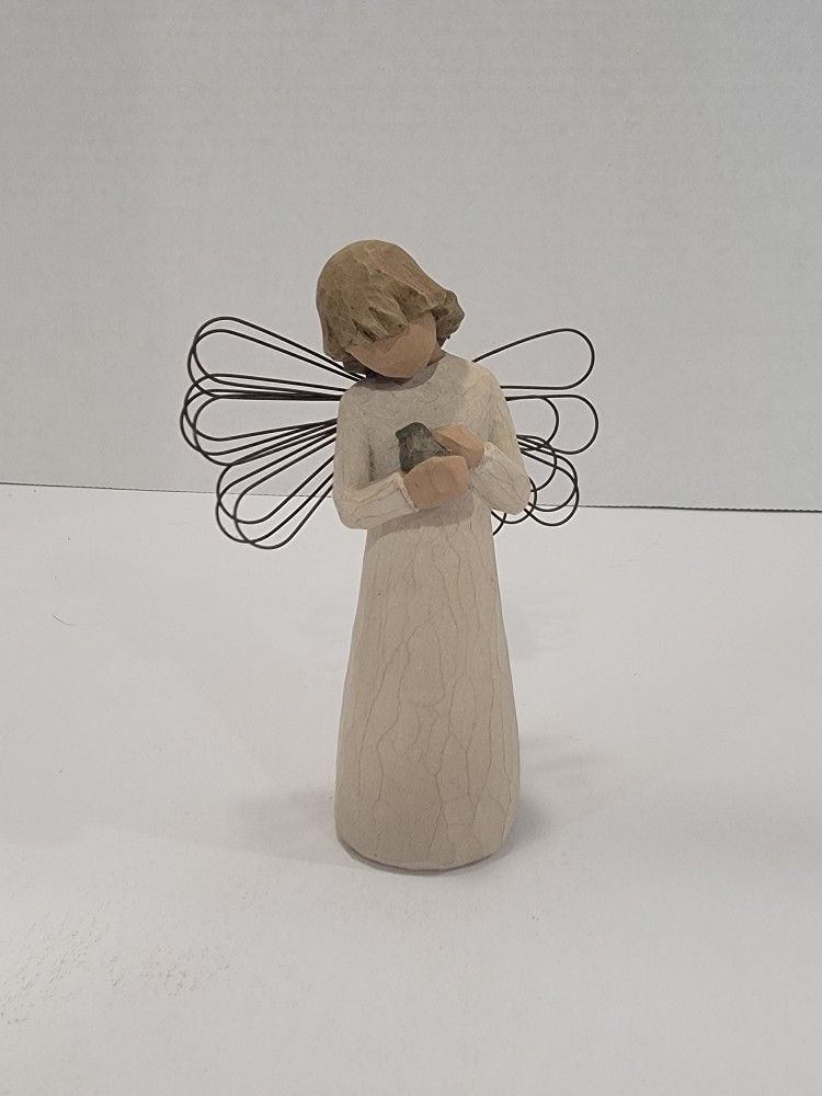 Willow Tree ANGEL OF HEALING Sculpted Wooden Figure ~ 5.5" Tall, No Box