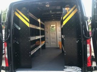 MERCEDES SPRINTER SHELVES AND PARTITION