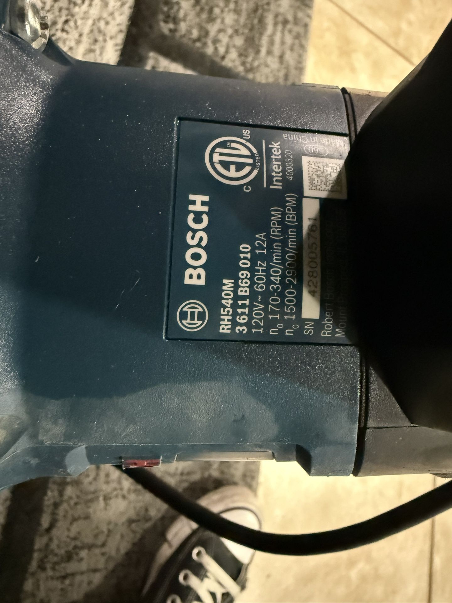 Bosch RH540M 1-9/16 In. Combination Hammer