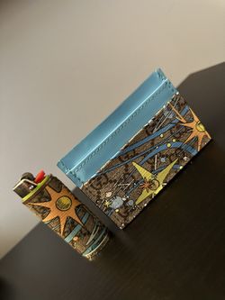 Limited Edition Etai Drori - Gucci x Disney Wallet & Matching Lighter Sleeve Set