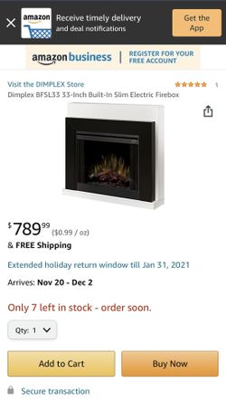 Electric Fireplace - BFSL33