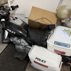 Kids Electric Police Motorcycle 12v