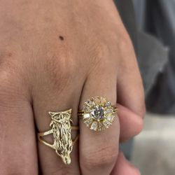 18k Natural Diamond Ring 