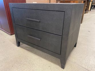 RESTORATION HARDWARE Graydon Ebony Shagreen Closed Nightstand