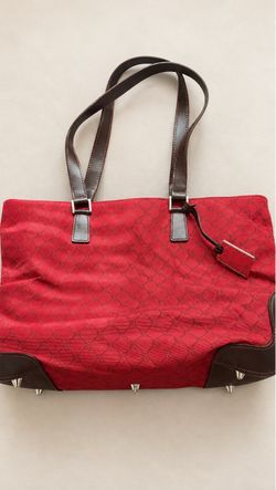 Red tote bag logo Ralph Lauren. Like new