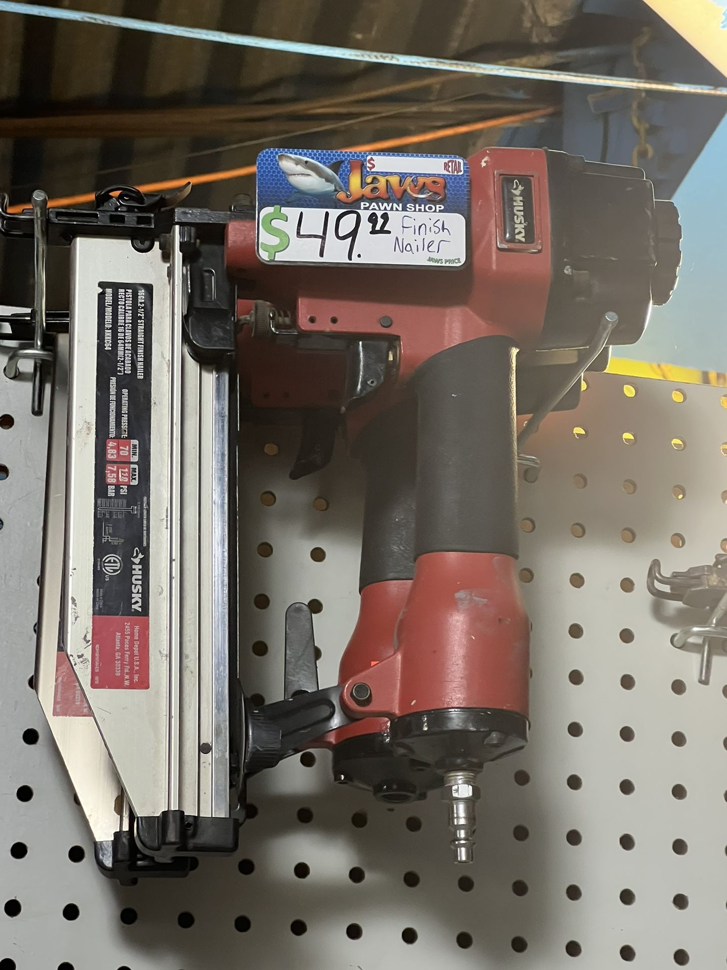 Husky Finish Nailer pick up only other nailers / tools for sale as well come stop by!