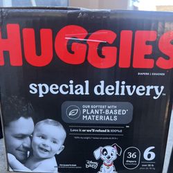 Size 6 Huggies Diapers 