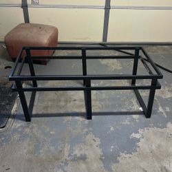 Metal Coffee Table | glass Top 