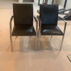 2 Black Chairs 