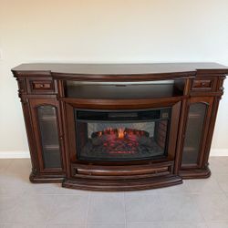 Large Electric Fireplace TV Stand / Entertainment Center
