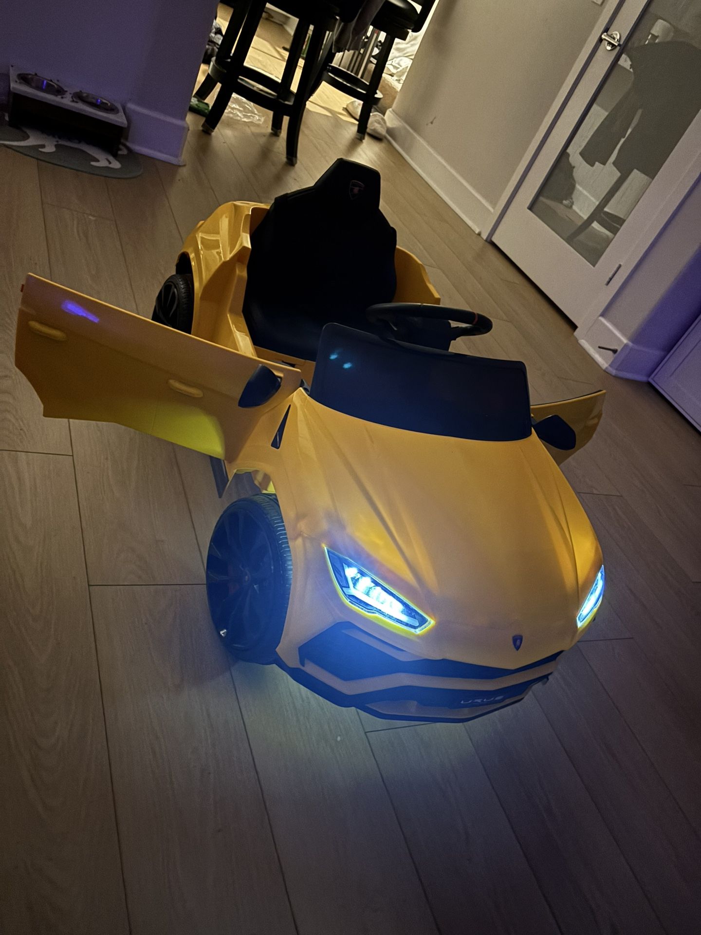 Yellow Lamborghini Toddler Car