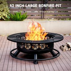 Fire pit wood burning perfect for patio furniture outdoor wood burning fire pit brand new in the box 🆕☑️🚛