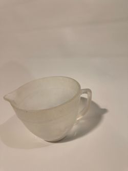 Vintage Glass Milk Bottle + Small Glass Batter Bowl – Bundle