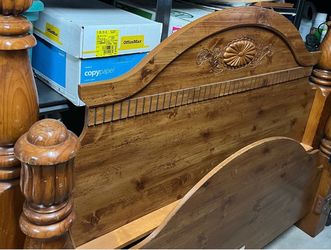 Queen Size Bed Frame with Rails