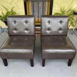 Leather chairs