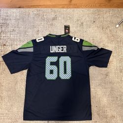 NEW MAX UNGER SEATTLE SEAHAWKS 2013 JERSEY SIZE XL