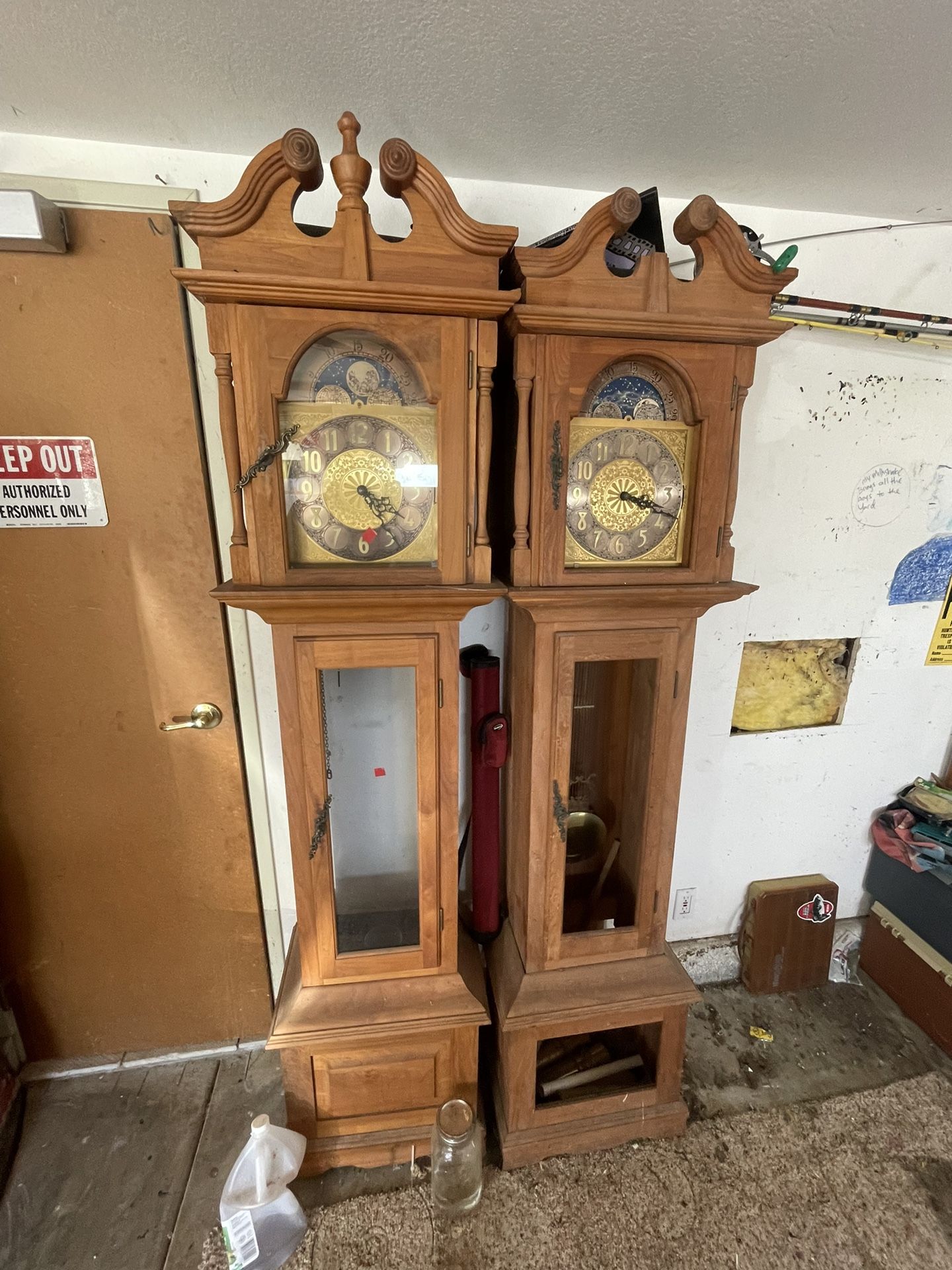 Grand Father Clocks Antique With Lunar Cycle