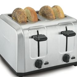 BRAND NEW IN BOX Hamilton Beach Brushed Stainless Steel 4 Slice Toaster with Extra-Wide Slots, Toast Boost, Auto Shutoff