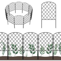 19 Pack Decorative Garden Fence, Total 20ft(L) × 24in(H) Animal Barrier Border, Rustproof Metal Wire Section Edging Fencing Panel forReg. Price $44.99