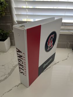 California Angels 3-ring Binder.. 1.5 in.. good condition 