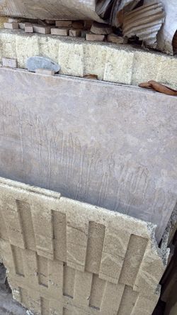 Travertine tiles