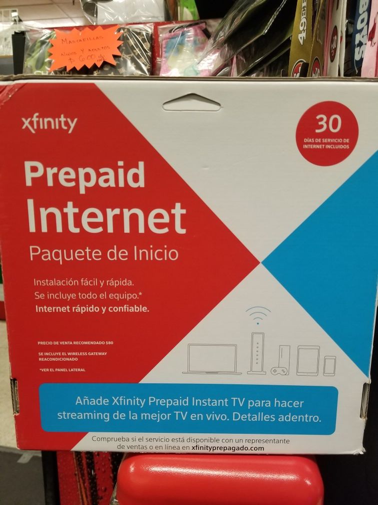 Prepaid internet